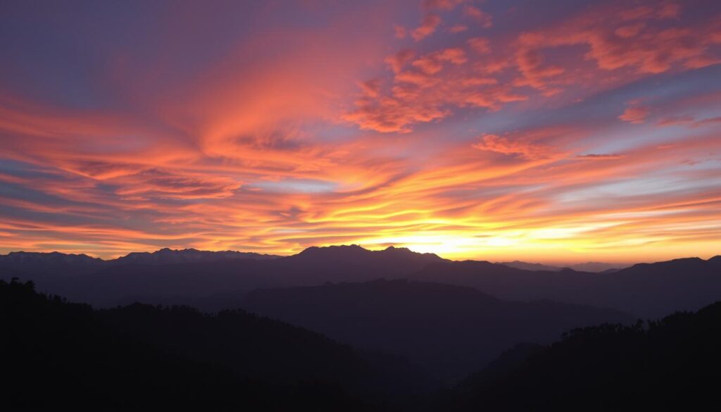 sunsets in Mcleodganj